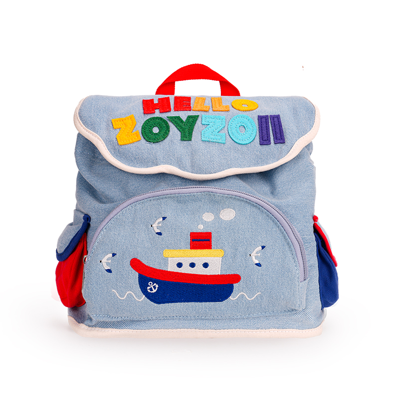 Balo cho bé mầm non Zoyzoii®B85 Explore Denim Bag (27)