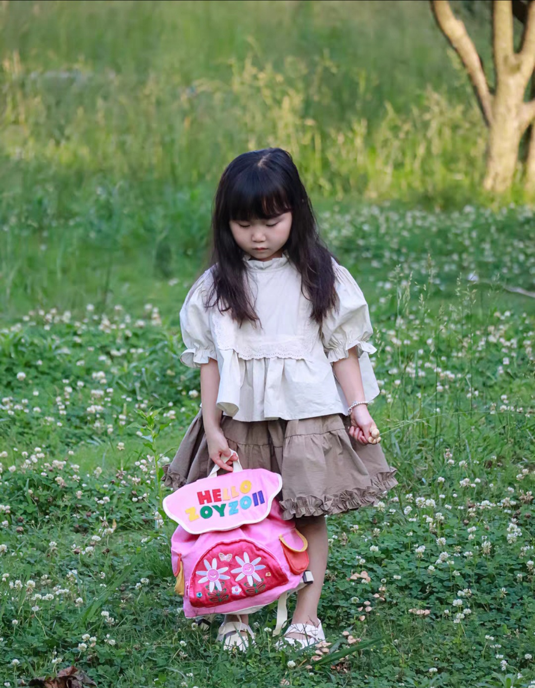 Balo cho bé mầm non Zoyzoii®B85 Explore Denim Bag (5)